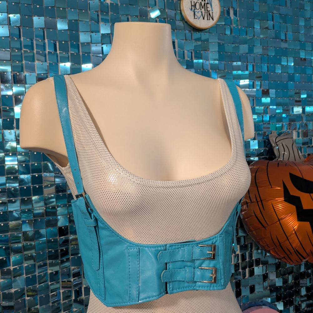 Faux Leather UnderBust Harness